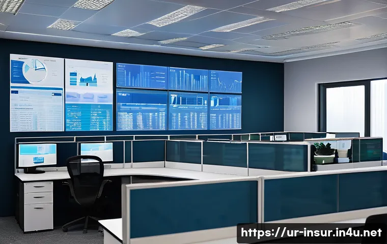 보험계리사와 고객 데이터 보호 - A modern insurance company office environment in Karachi, Pakistan, showing a diverse team of actuar...